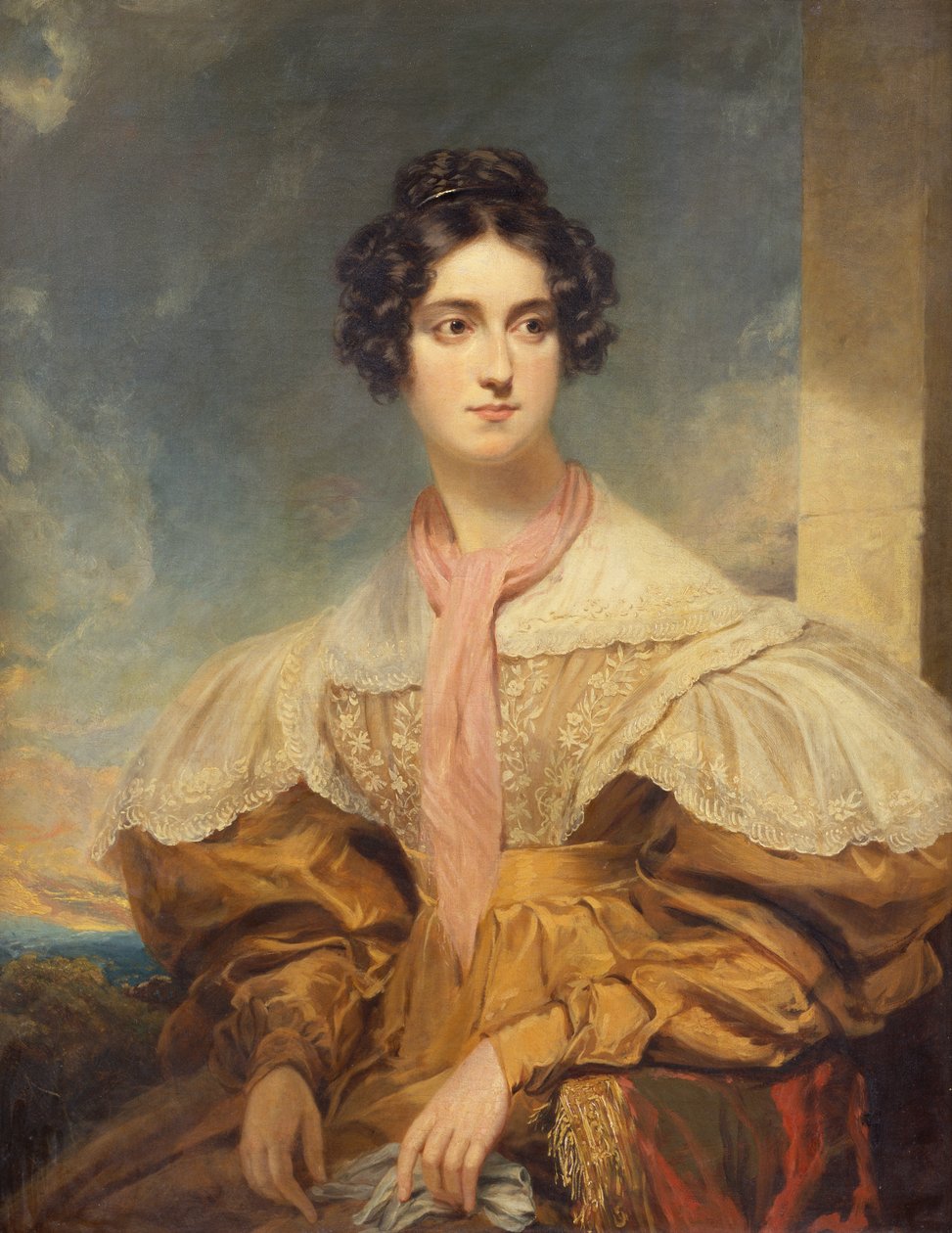 Porträt von Lady Georgiana Clinton von George Clint