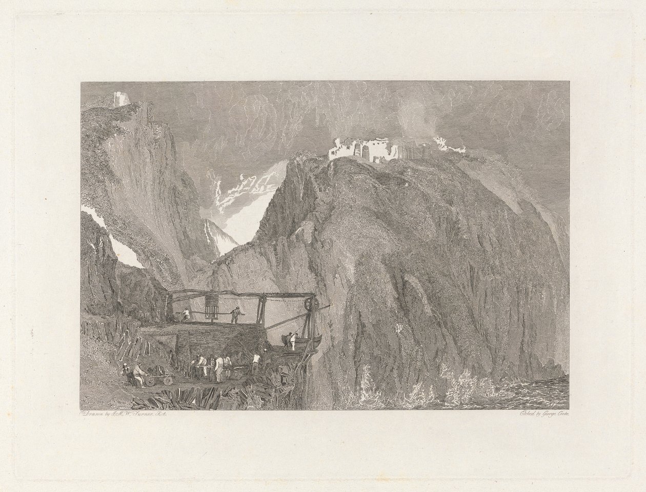 Tintagel Castle, Cornwall von George Cooke