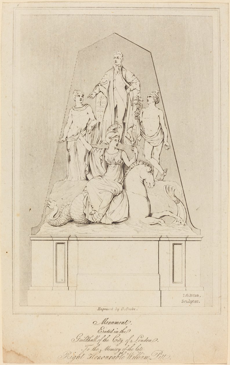 Denkmal für William Pitt von George Cooke after James George Bubb