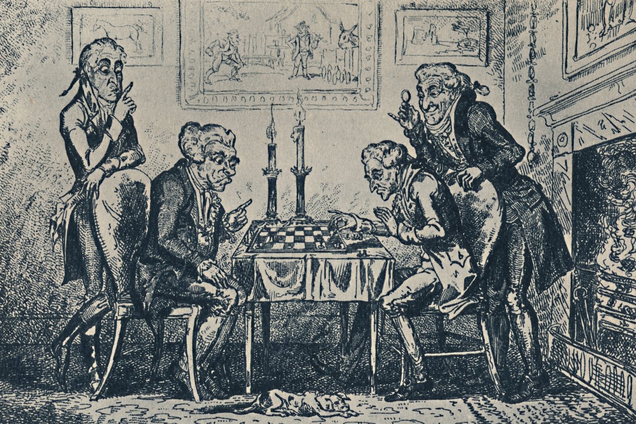 Ein Schachspiel, 1948 von George Cruikshank