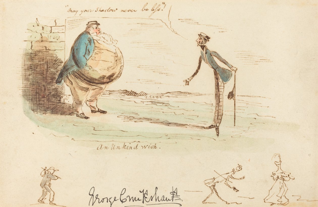 Ein unfreundlicher Wunsch von George Cruikshank