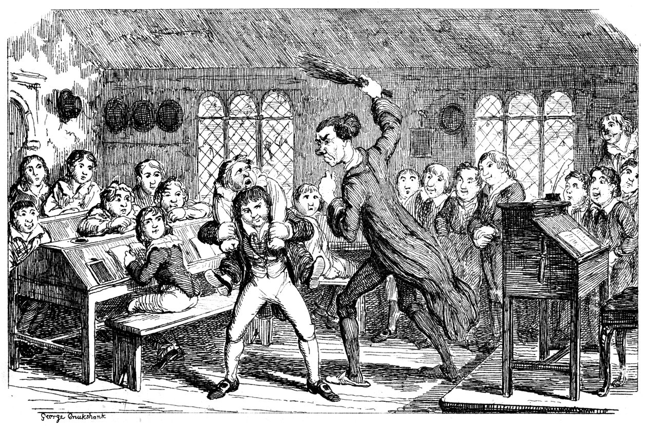 Februar - Schneidendes Wetter, 1839 von George Cruikshank