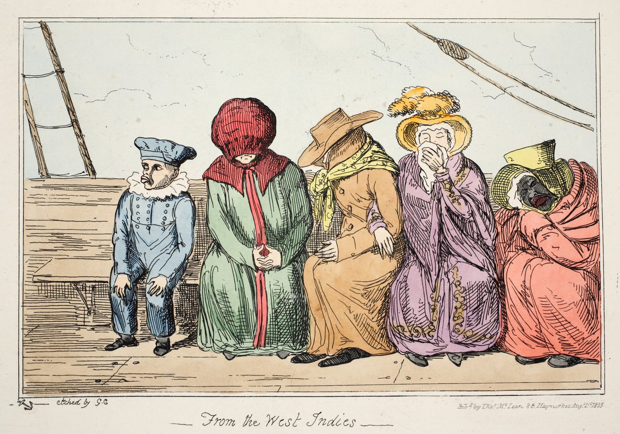 Aus den Westindischen Inseln, veröffentlicht 1835 von George Cruikshank