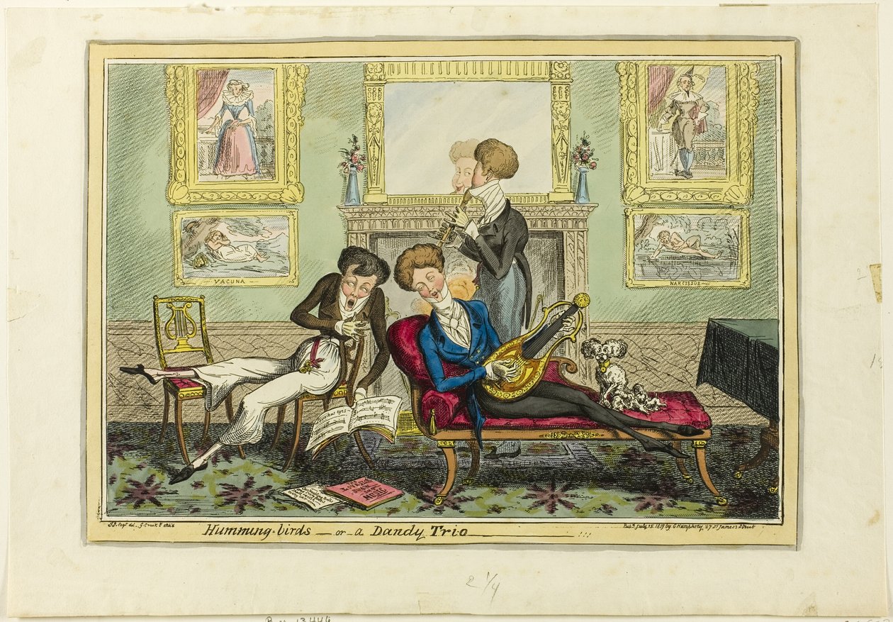 Kolibris, oder Ein Dandy-Trio von George Cruikshank
