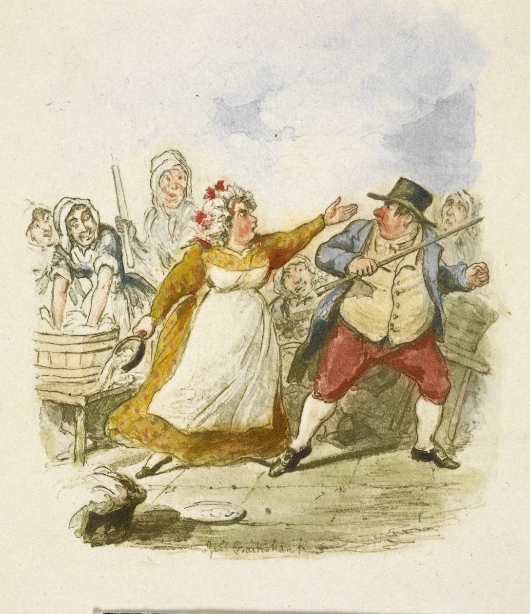 Illustration für "Oliver Twist" von George Cruikshank