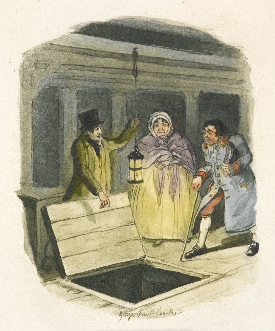 Illustration für "Oliver Twist" von George Cruikshank