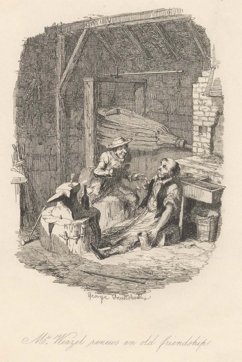 Mr. Weazel erneuert eine alte Freundschaft von George Cruikshank