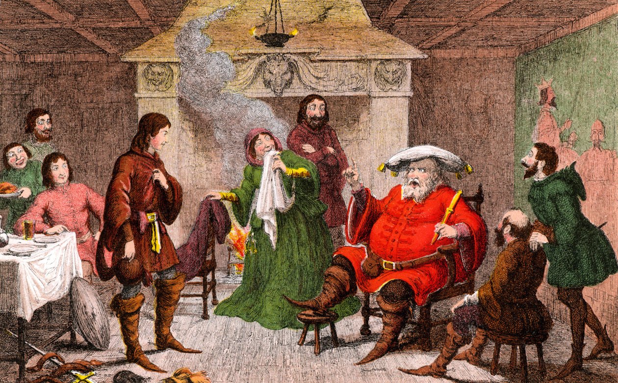 Szene aus Heinrich IV. von Shakespeare von George Cruikshank