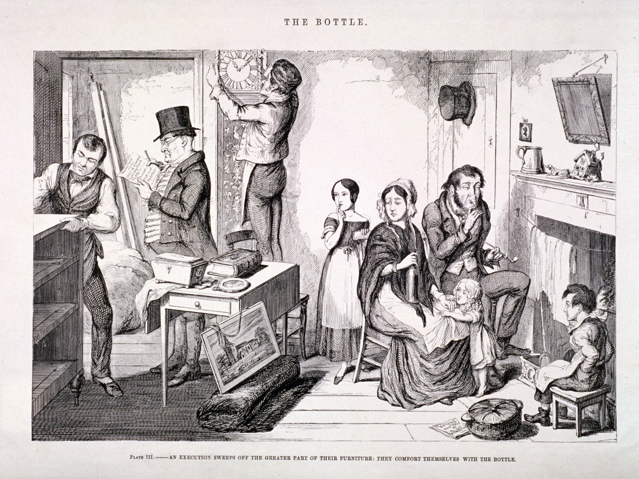 Die Flasche, 1847 von George Cruikshank