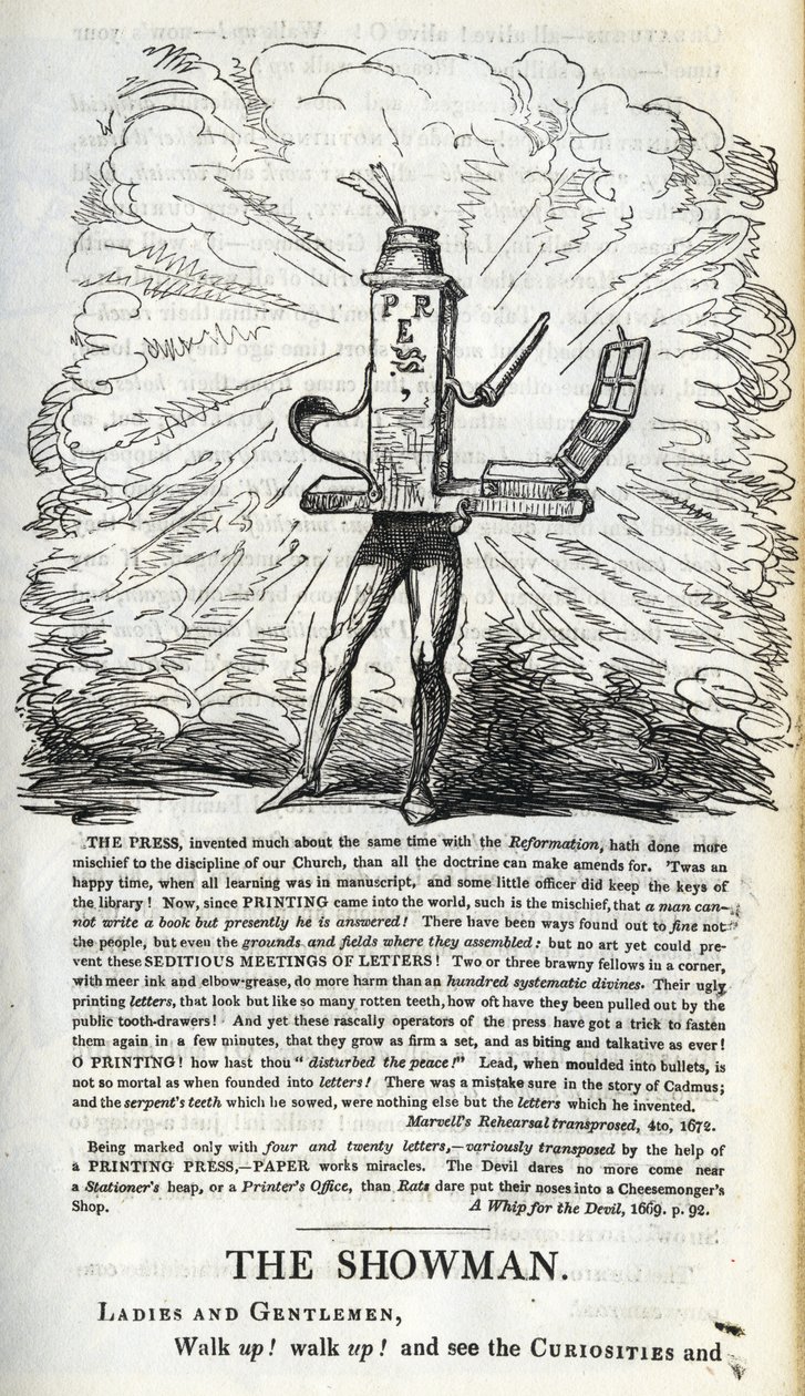 Sieg der Presse für die Freiheiten des Volkes, Illustration aus 