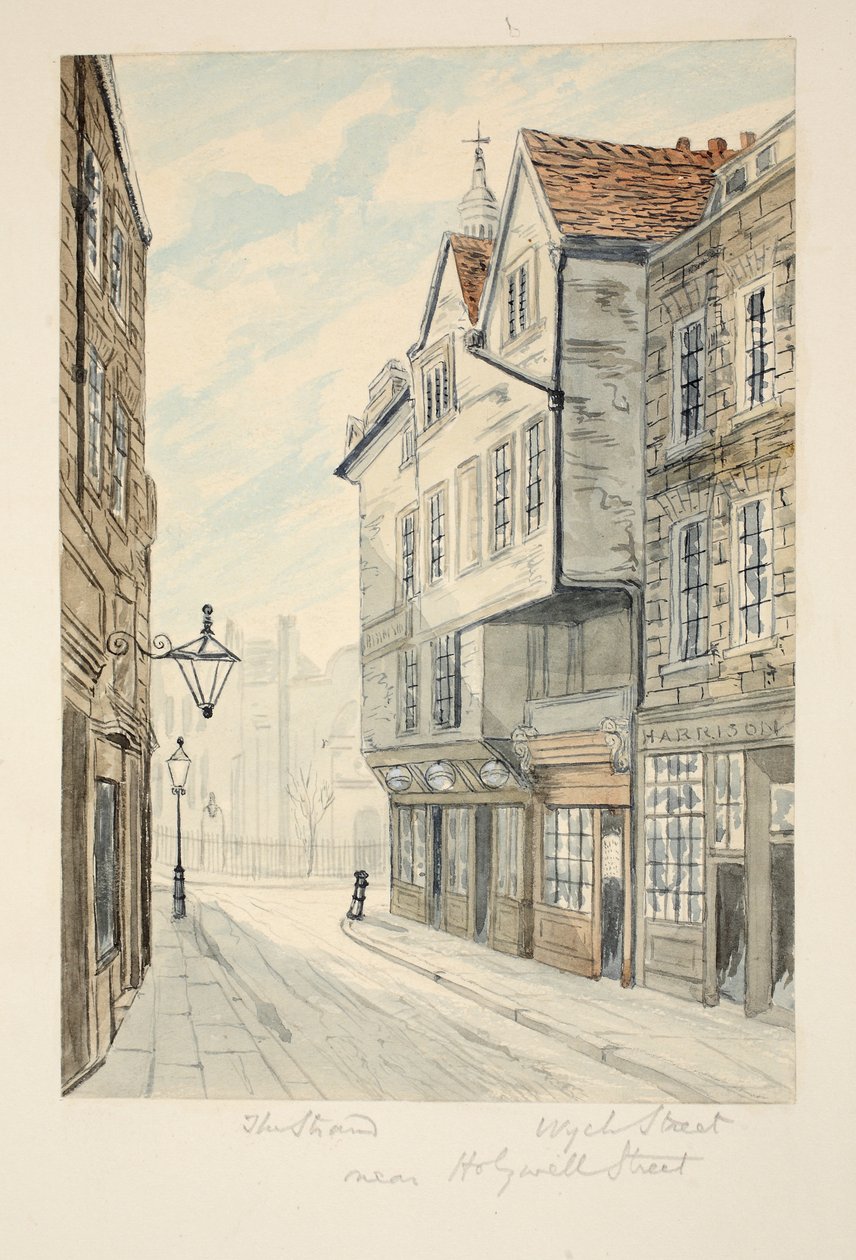 Wych Street, abseits des Strands, veröffentlicht ca. 1840 von George Cruikshank
