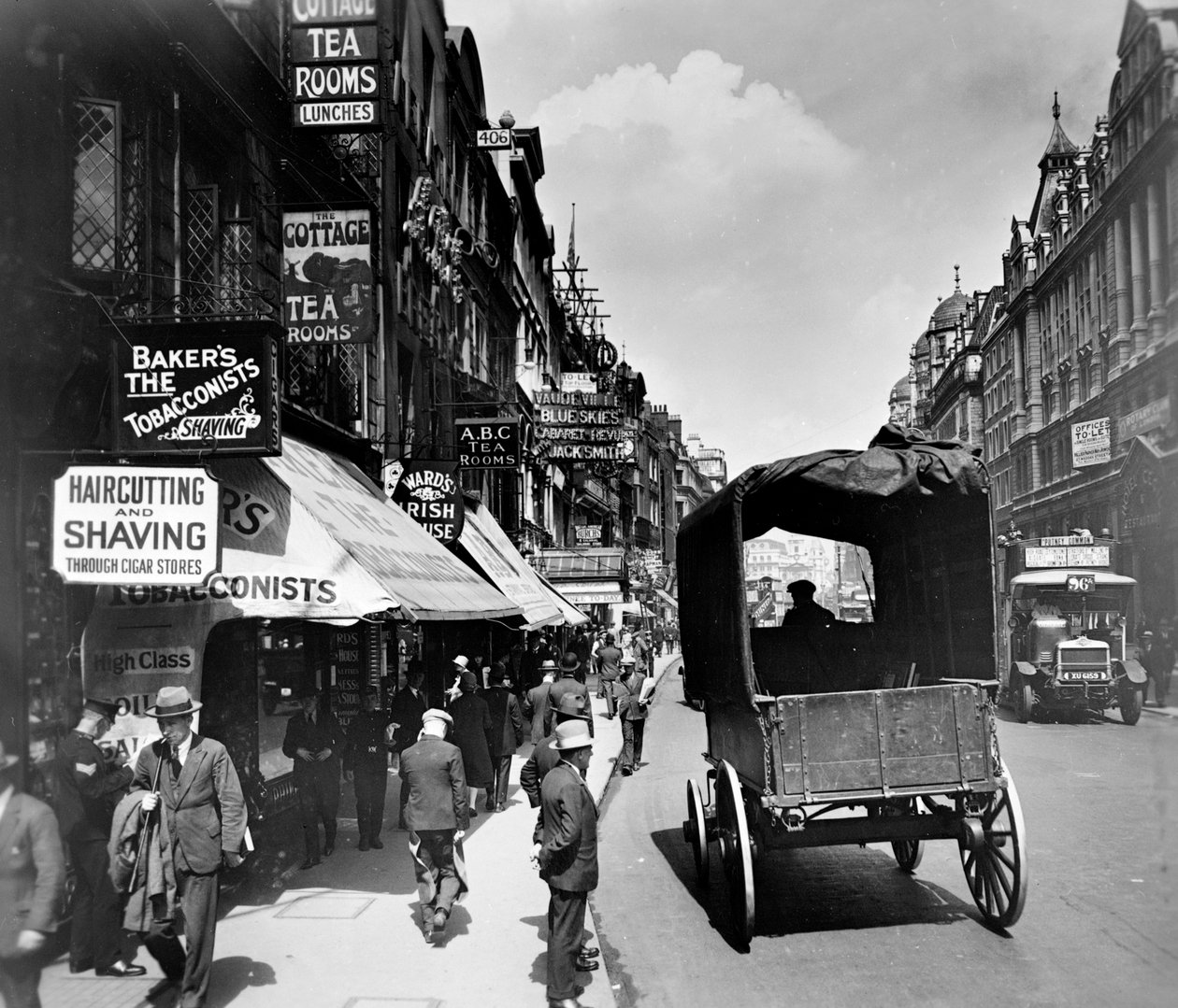 The Strand Blick nach Osten, Westminster, London, ca. 1910er von George Davison Reid