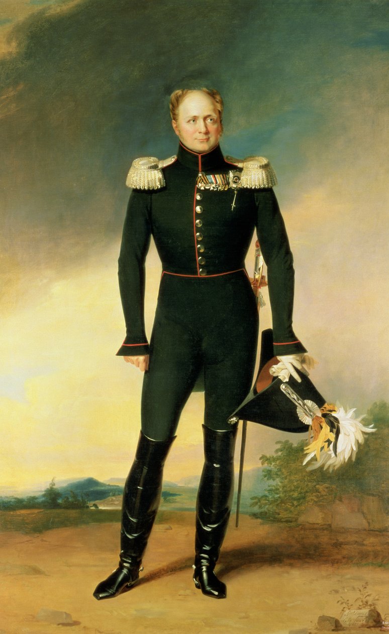 Porträt von Kaiser Alexander I. (1825) von George Dawe