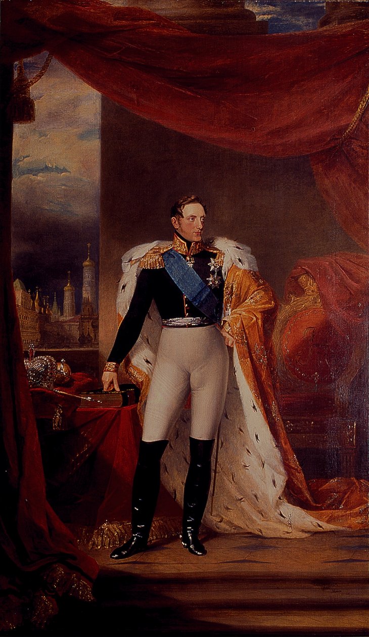 Porträt von Zar Nikolaus I. von Russland von George Dawe