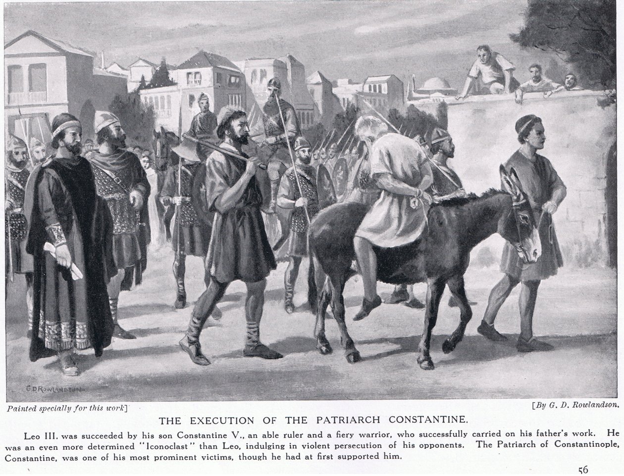 Die Hinrichtung des Patriarchen Konstantin von George Derville Rowlandson