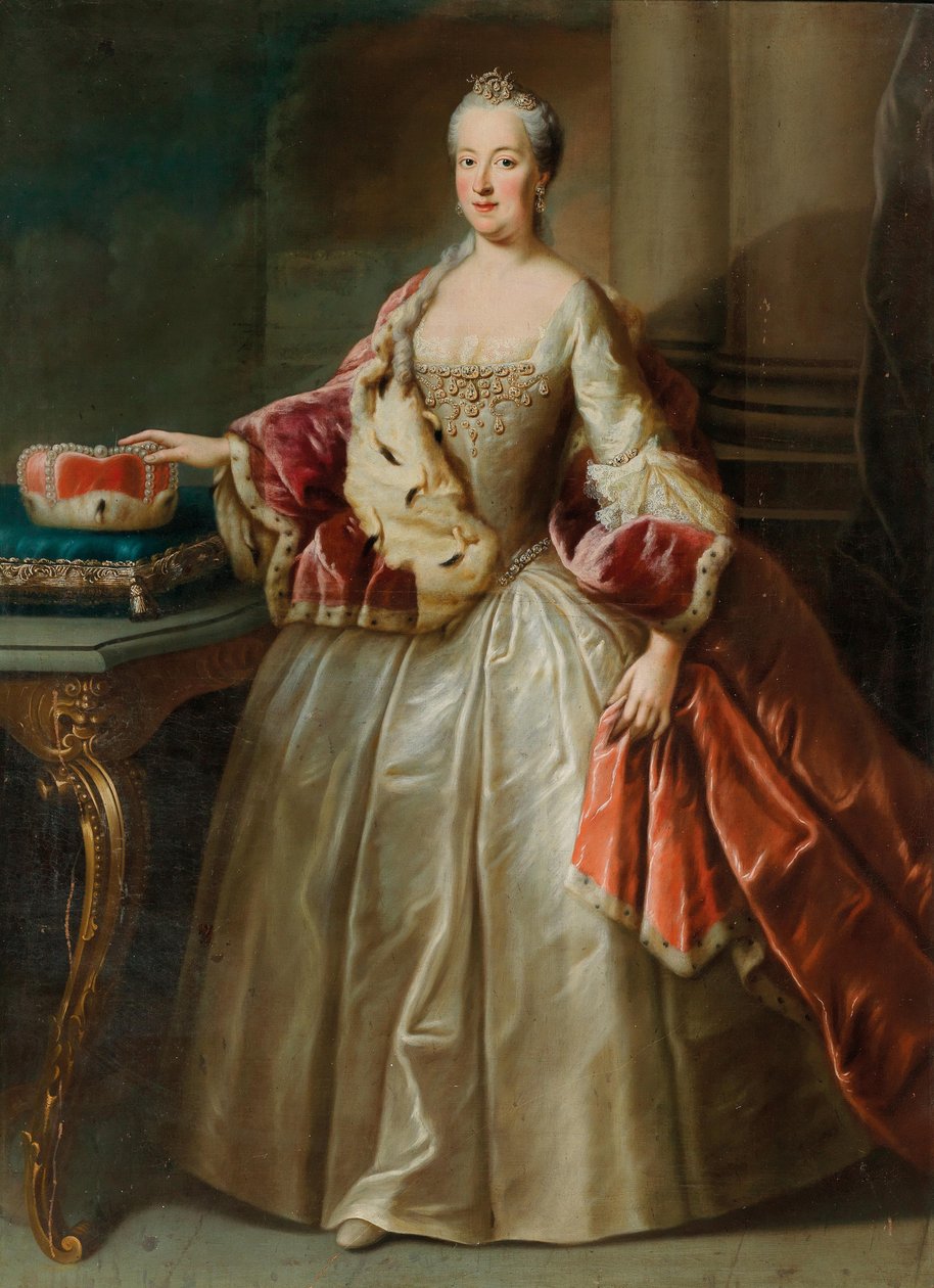 Porträt von Maria Anna von Pfalz-Sulzbach 1722-1790, Prinzessin von Bayern von George Desmarées
