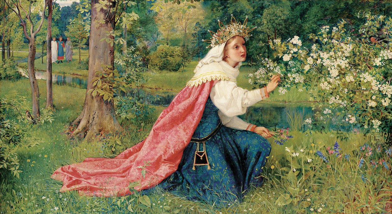 Matilda - Dante, Purgatorio, Canto 28, 1859 von George Dunlop Leslie