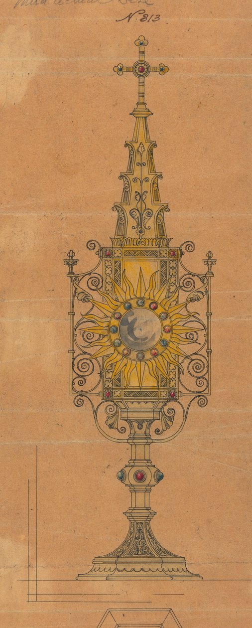 Entwürfe für Jones und Willis, Metall- und Holzarbeiter und Kirchenmöbelhersteller aus Birmingham und London von George Edmund Street