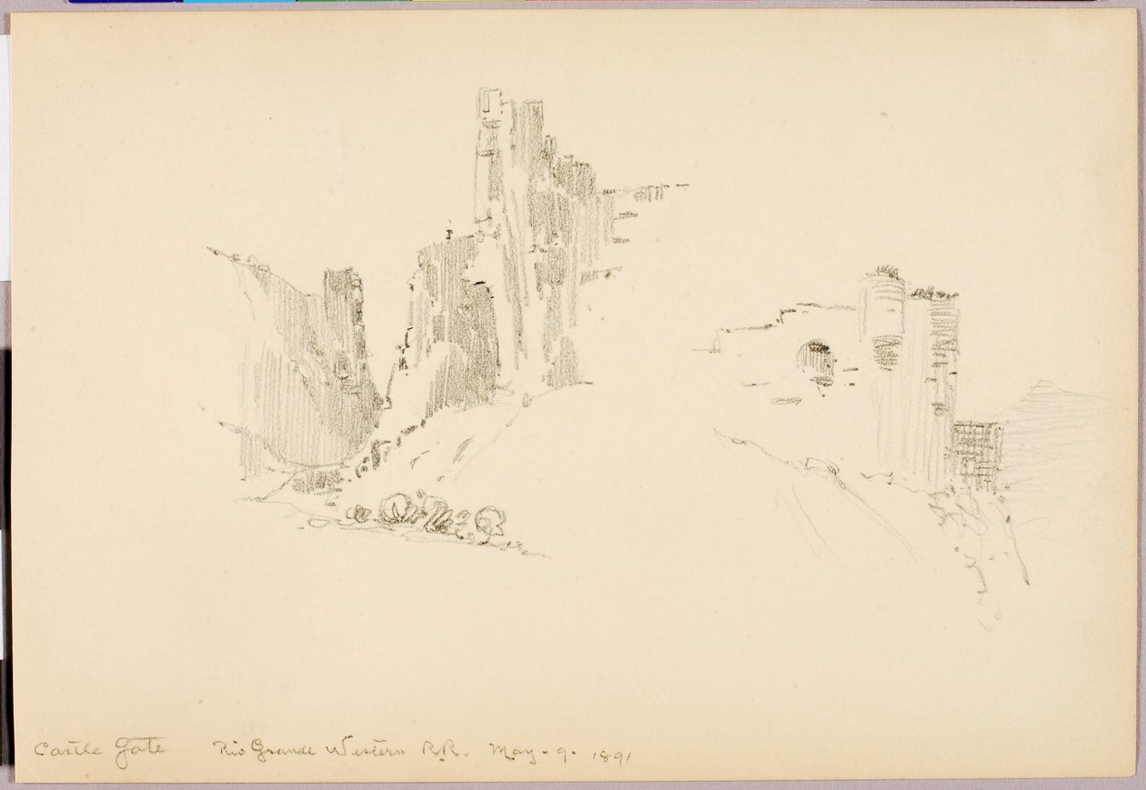 Burg Tor, Rio Grande Western Railroad von George Elbert Burr