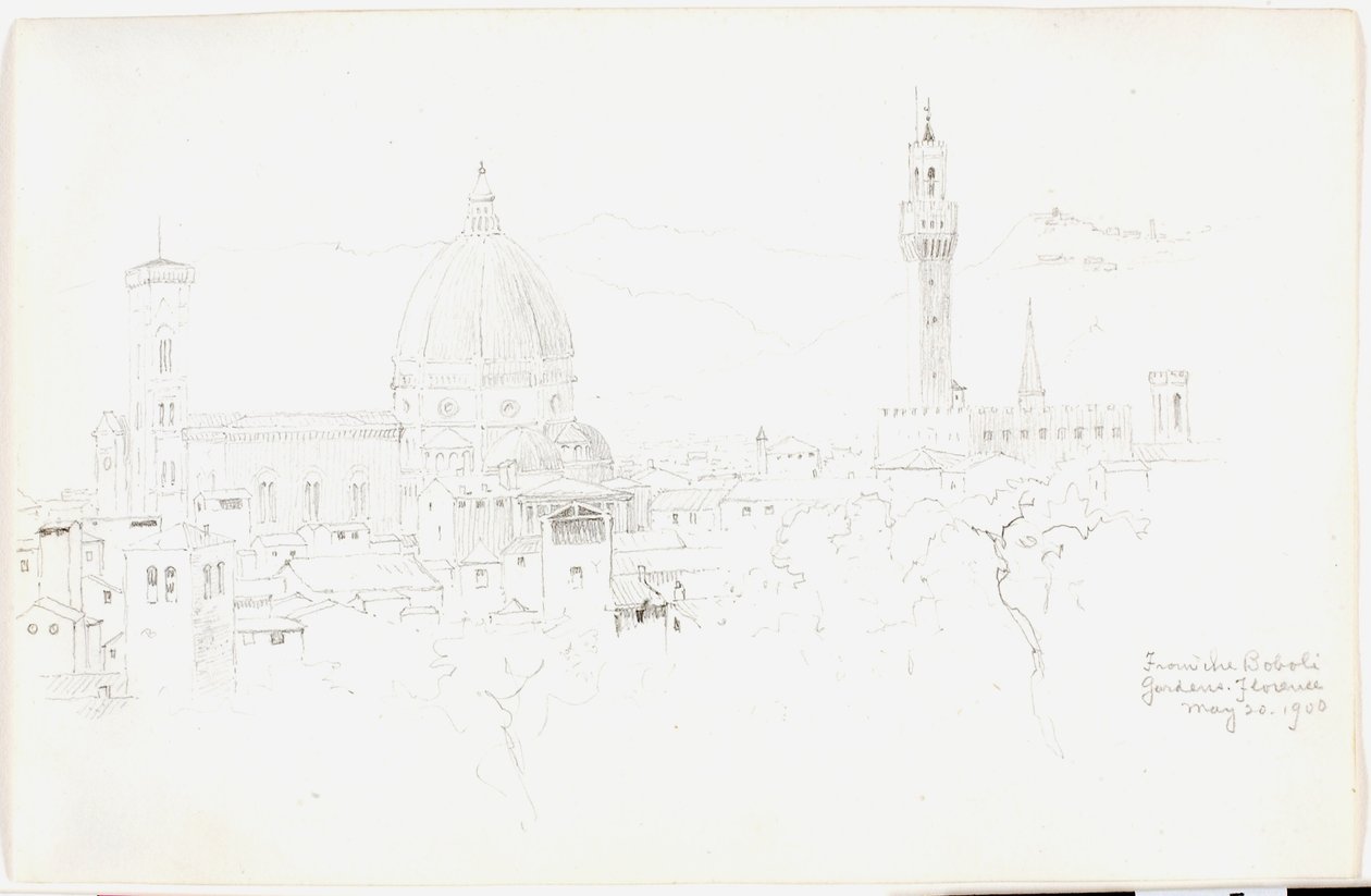 Aus den Boboli-Gärten, Florenz von George Elbert Burr