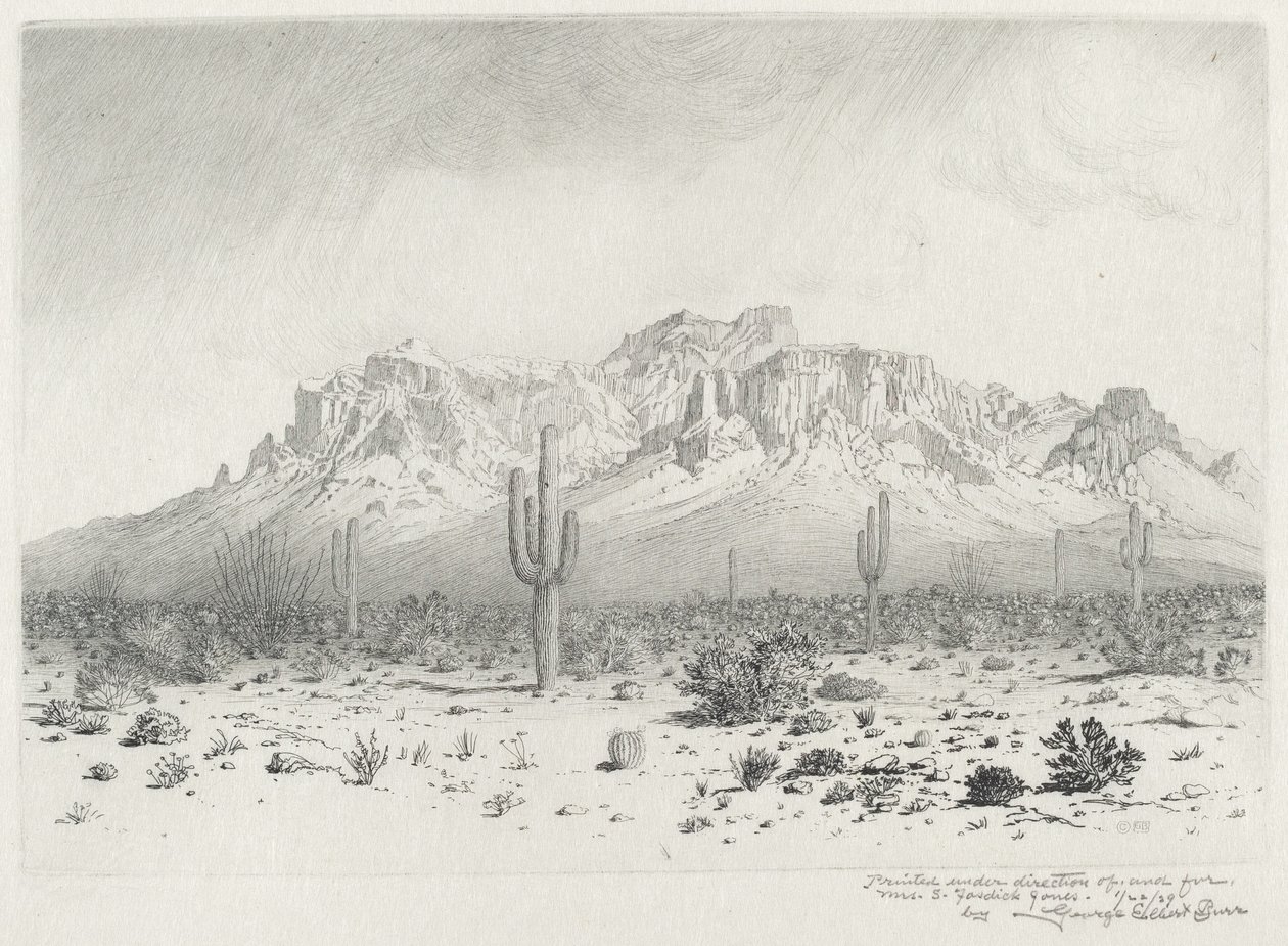 Aberglaubensberg, Apache Trail, Arizona (Nr. 1) von George Elbert Burr
