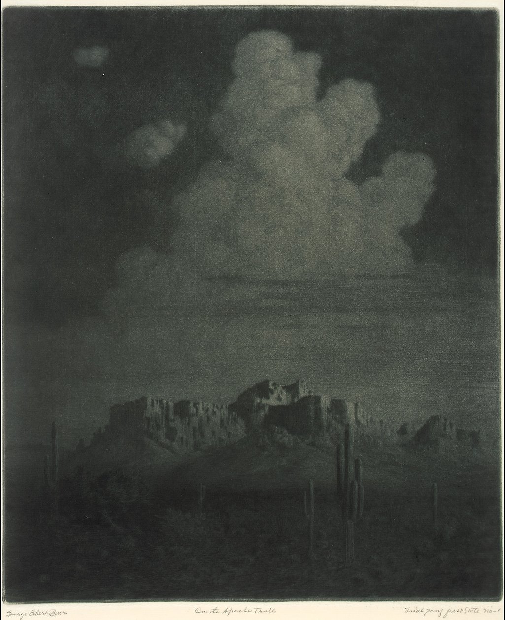 Aberglaubensberg, Apache Trail, Arizona, Rechts [Nr. 2] von George Elbert Burr