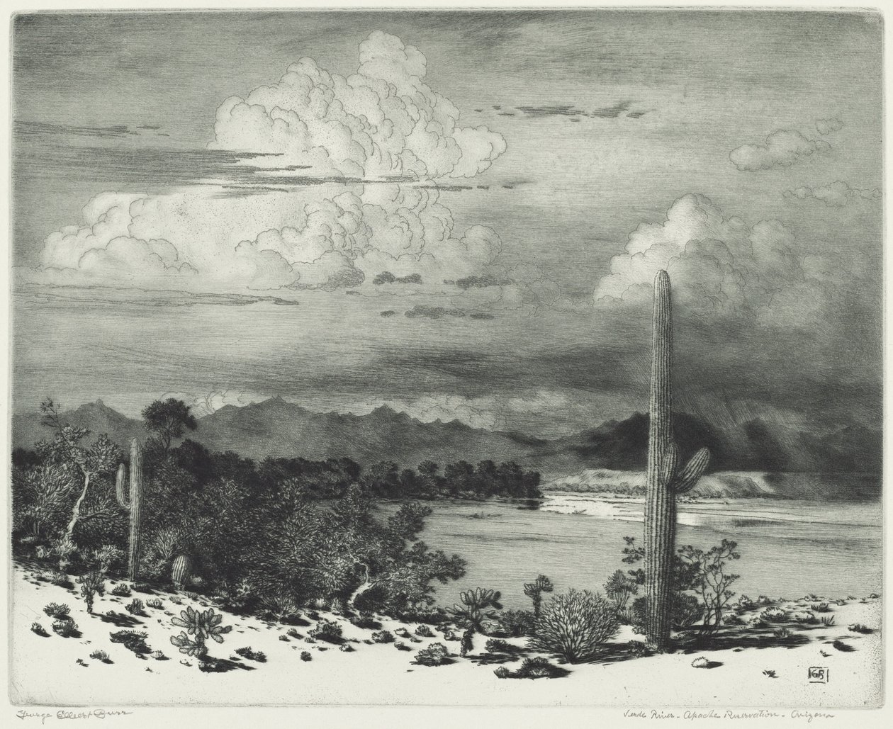Verde River, Apache-Reservat, Arizona von George Elbert Burr