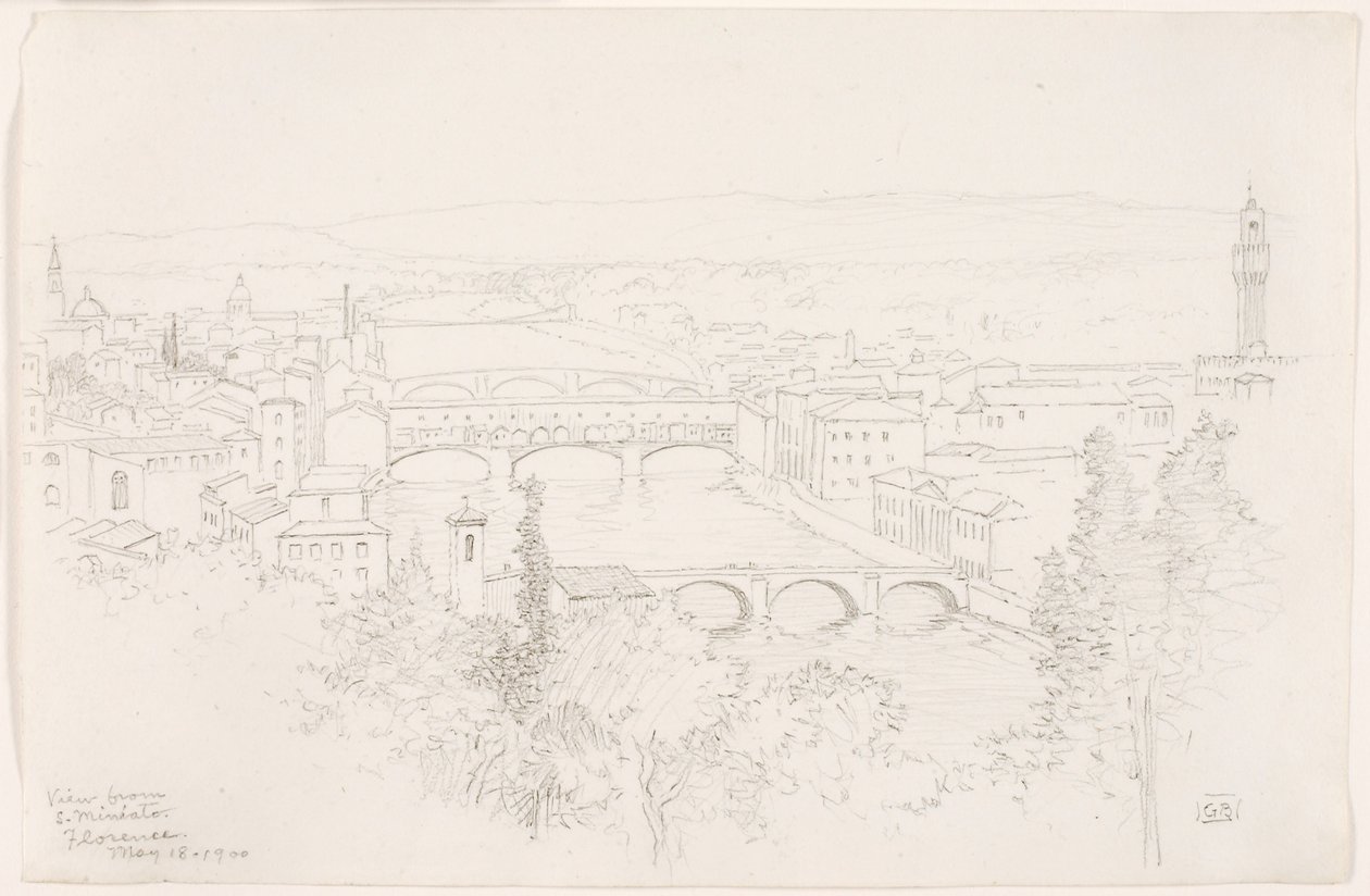Blick von S. Miniato, Florenz von George Elbert Burr