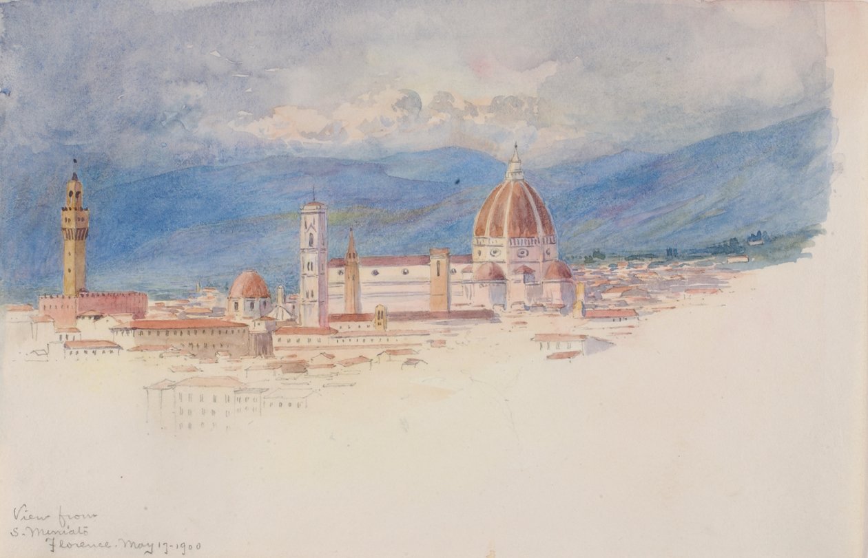 Blick von S. Miniato, Florenz von George Elbert Burr