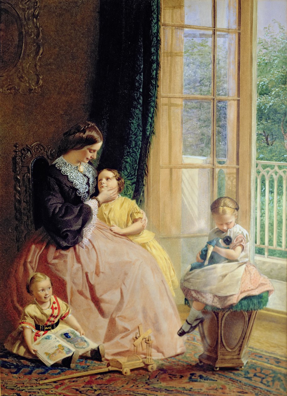 Frau Hicks, Mary, Rosa und Elgar von George Elgar Hicks