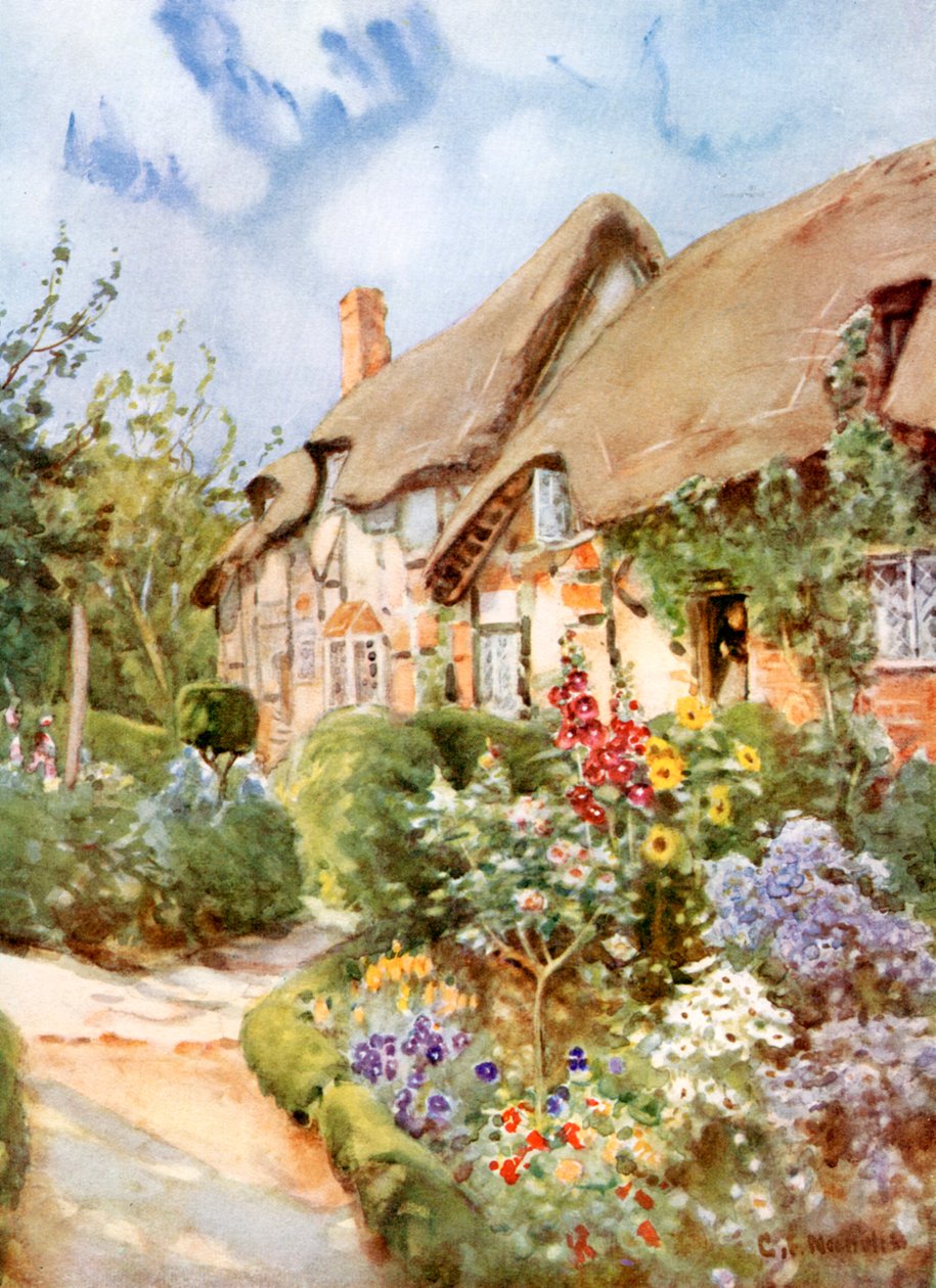 Anne Hathaways Cottage, Shottery, Warwickshire, 1924-1926 von George Franck Nicholls