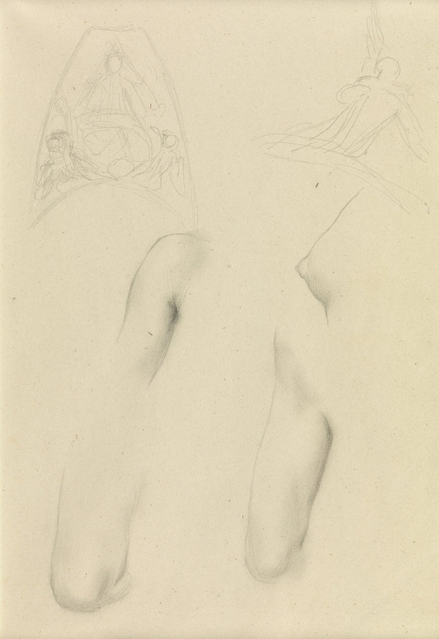 Zeichnung der weiblichen Form von George Frederic Watts