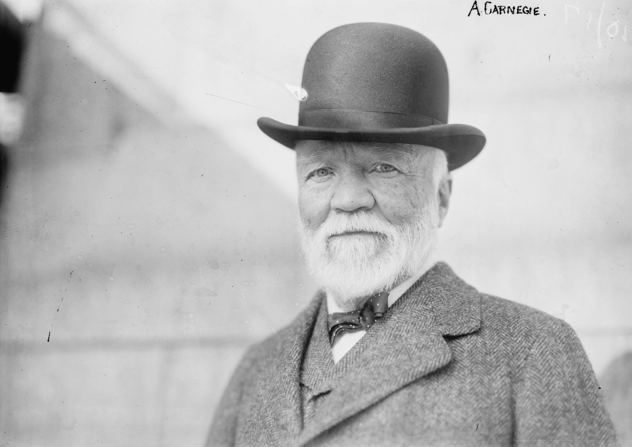 Andrew Carnegie in New York nach der Rückkehr aus Europa von George Grantham   Bain News Service Bain
