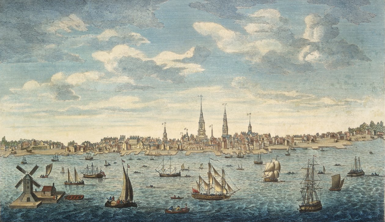 Eine östliche Aussicht auf die Stadt Philadelphia, in der Provinz Pennsylvania, in Nordamerika: vom Jersey-Ufer aus gesehen, veröffentlicht London, 1774 von George Heap