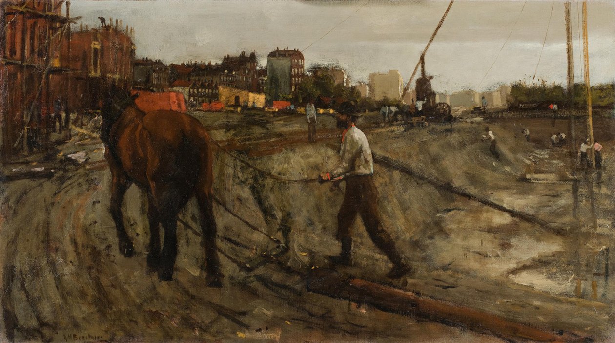 Bouwterrein von George Hendrik Breitner