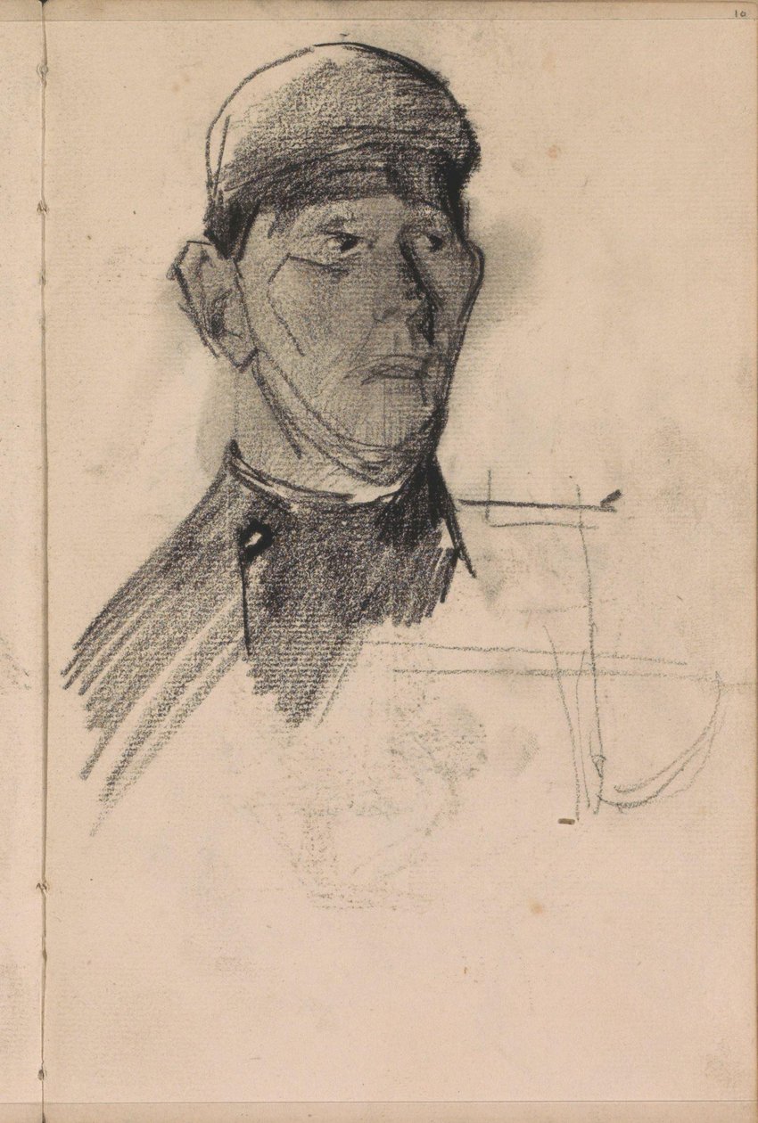 Büste eines Mannes mit Kopfbedeckung von George Hendrik Breitner