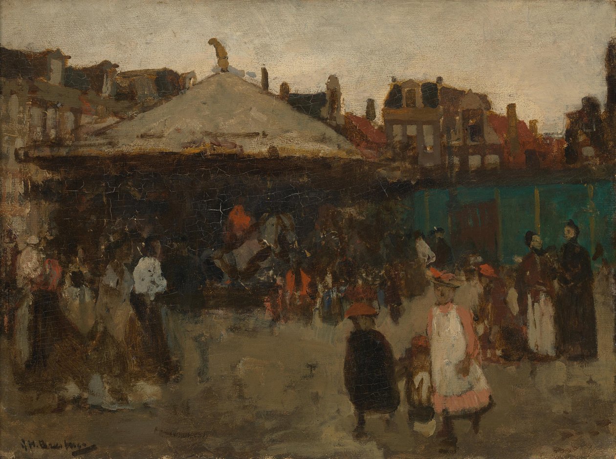 Kirmes auf dem Haarlemmerplein von George Hendrik Breitner