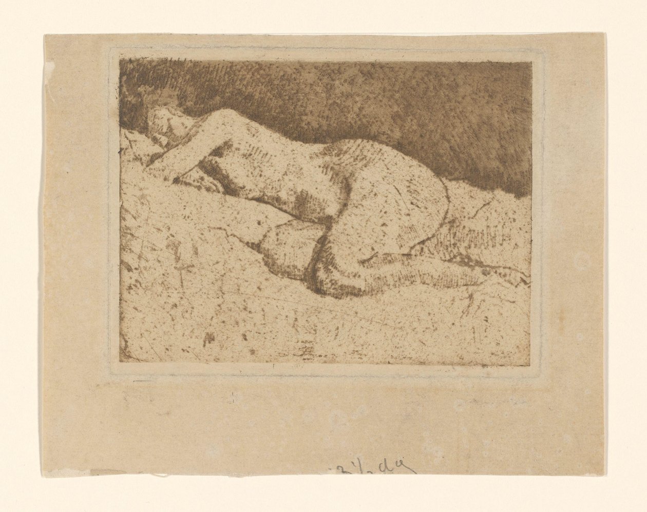 Liegender weiblicher Akt von George Hendrik Breitner