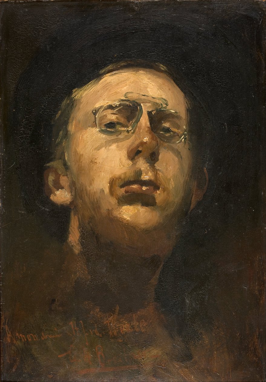 Selbstporträt mit Kneifer von George Hendrik Breitner