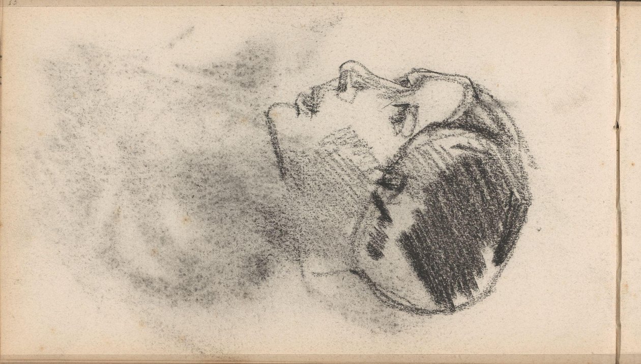 Frauenkopf mit einer Mütze mit Ohrenschützern von George Hendrik Breitner
