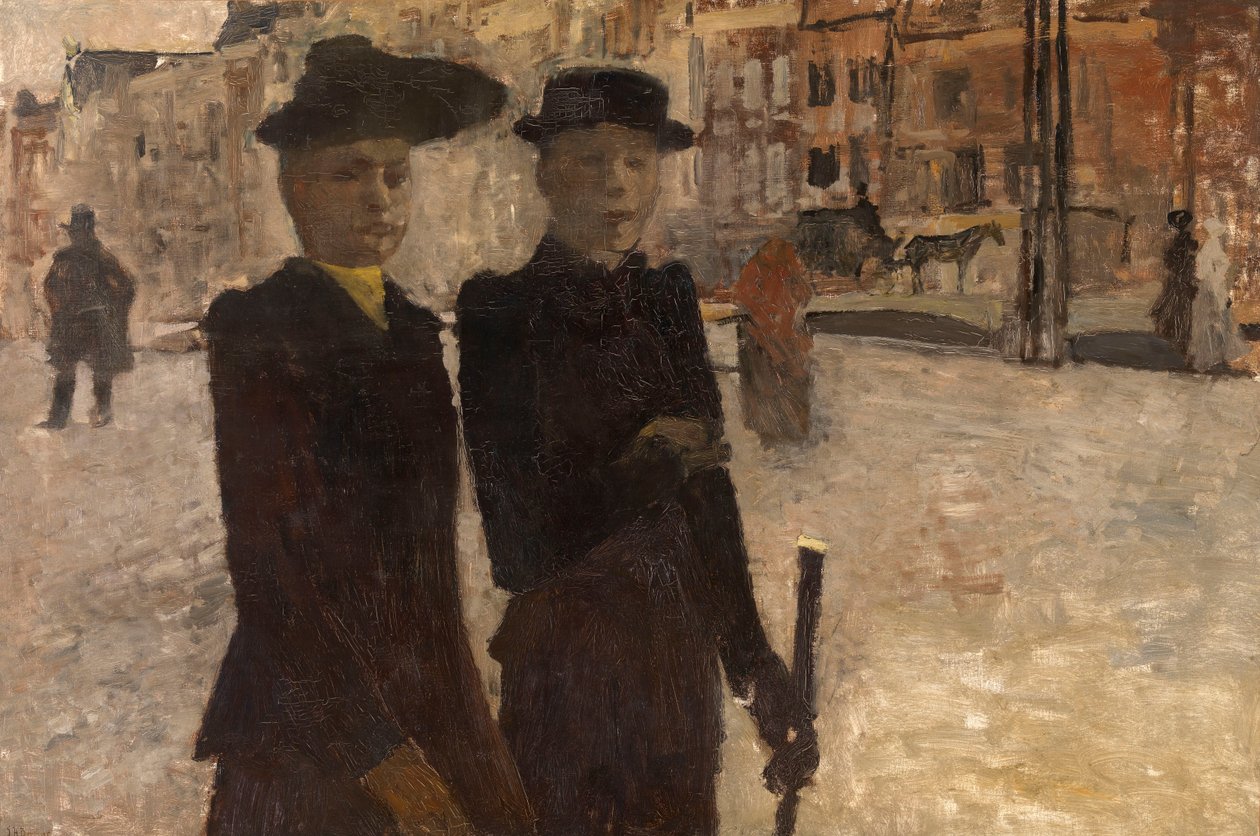 Frauen auf dem Rokin in Amsterdam von George Hendrik Breitner