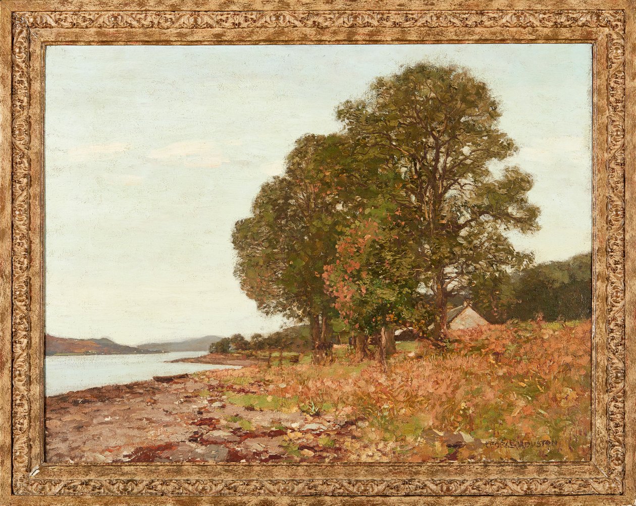 Am Rand des Lochs, Herbst von George Houston
