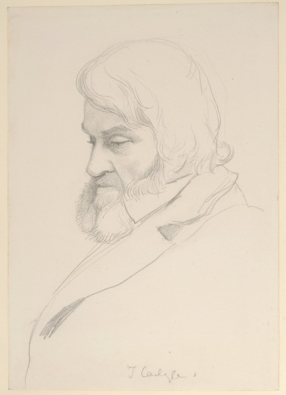 Porträt von Thomas Carlyle, ca. 1875 von George Howard