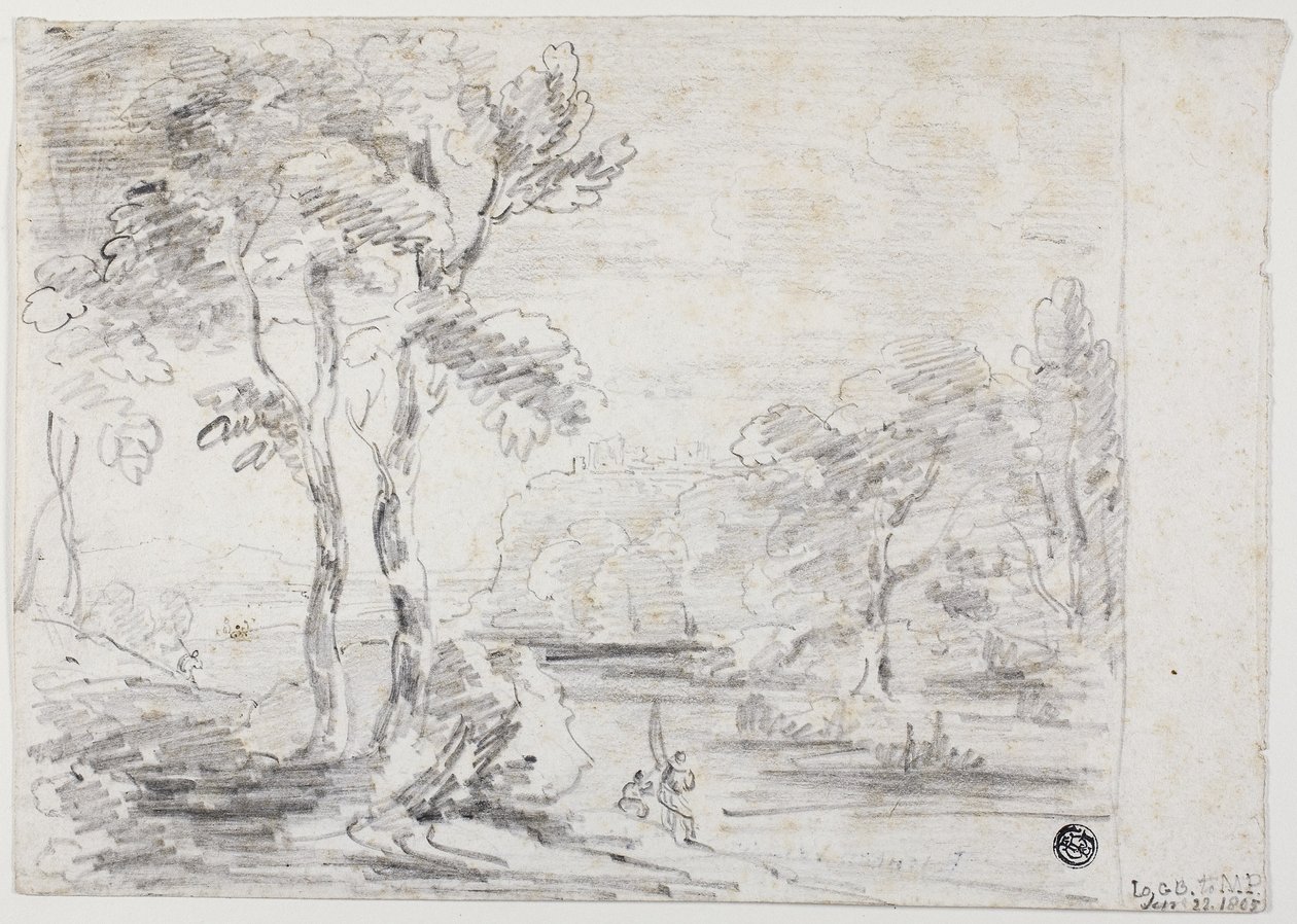 Arkadische Landschaft von George Howland Beaumont
