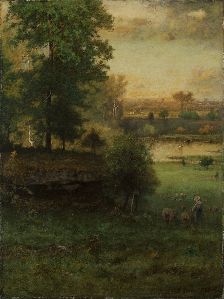 Szene in Durham, ein Idyll von George Inness