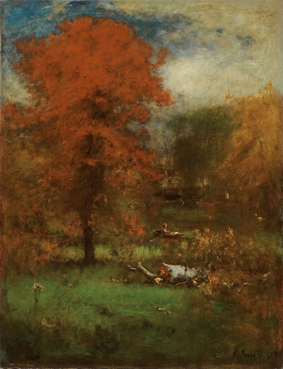 Der Mühlenteich, 1889 von George Inness