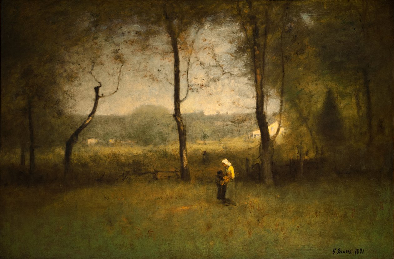 Holzsammler, ein Herbstnachmittag von George Inness
