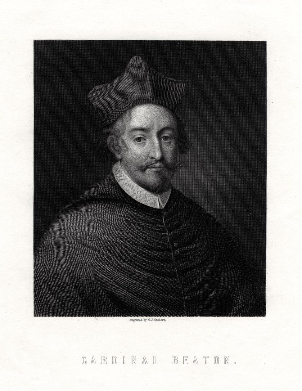 Kardinal David Beaton, ca. 1494-1546, schottischer Kardinal und Erzbischof von St. Andrews von George J. Stodart