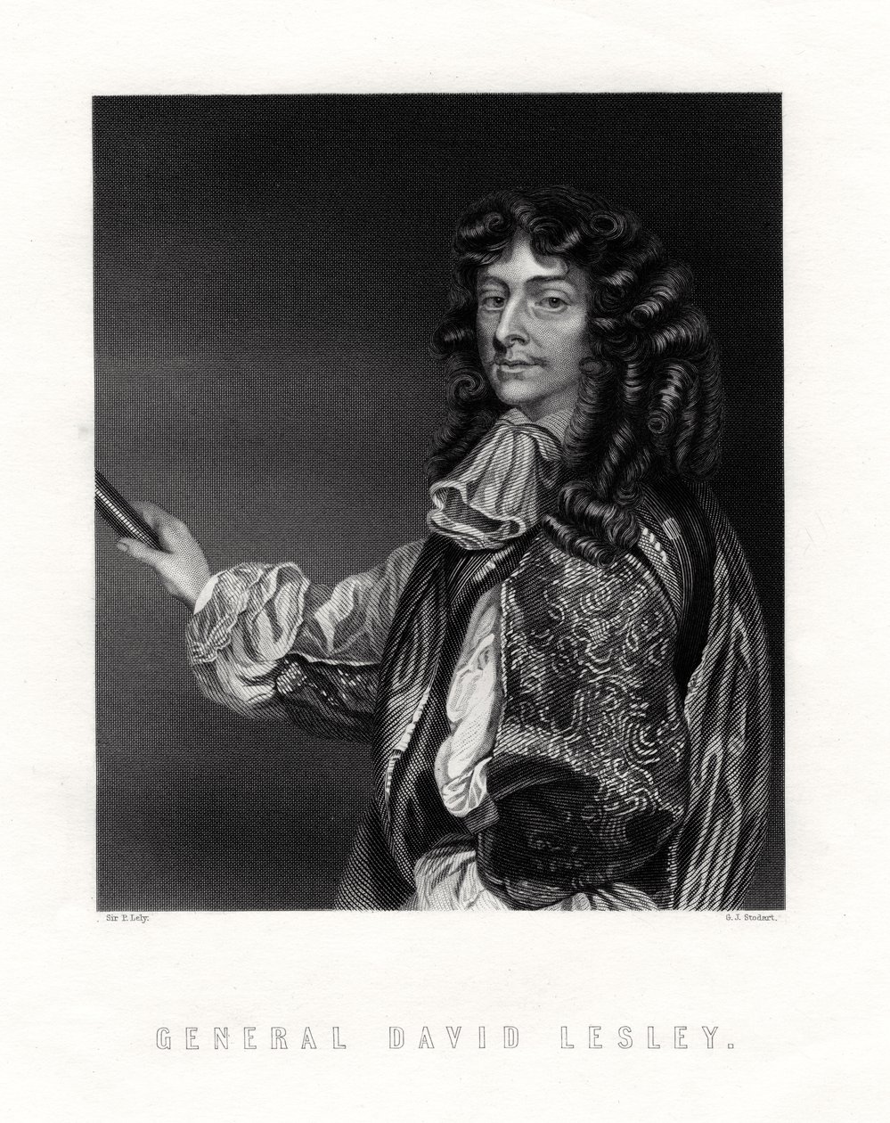David Leslie, Lord Newark, Kavallerieoffizier und General im Englischen Bürgerkrieg, 19. Jahrhundert von George J. Stodart