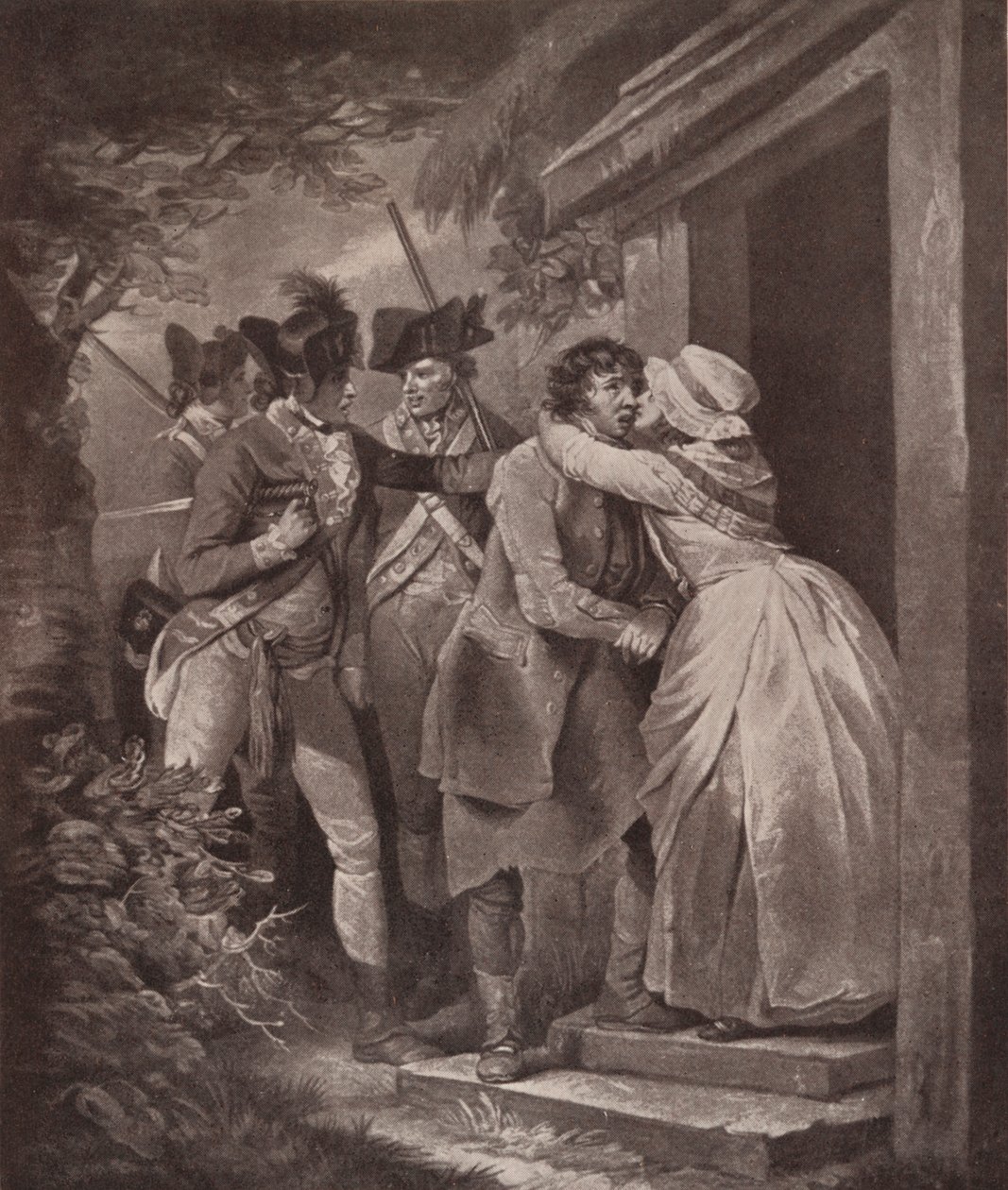 Deserteur verabschiedet sich von seiner Frau, 1791-1909 von George Keating